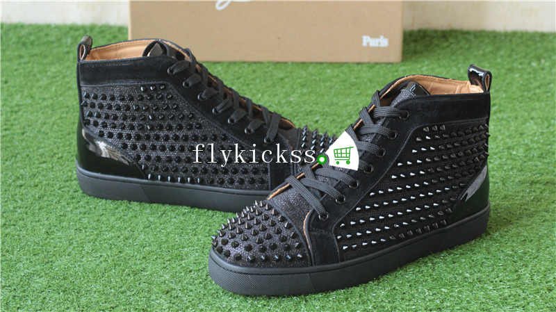 Christian Louboutin Flat Spikes Sneaker High Top